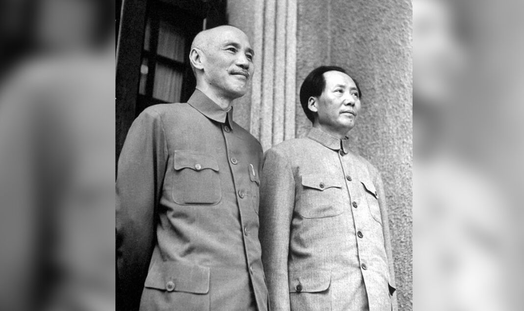 Chiang Kaishek and Mao Zedong