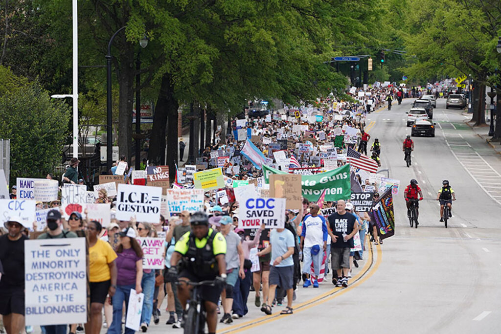 Anti-Trump “Hands Off” protest in Atlanta