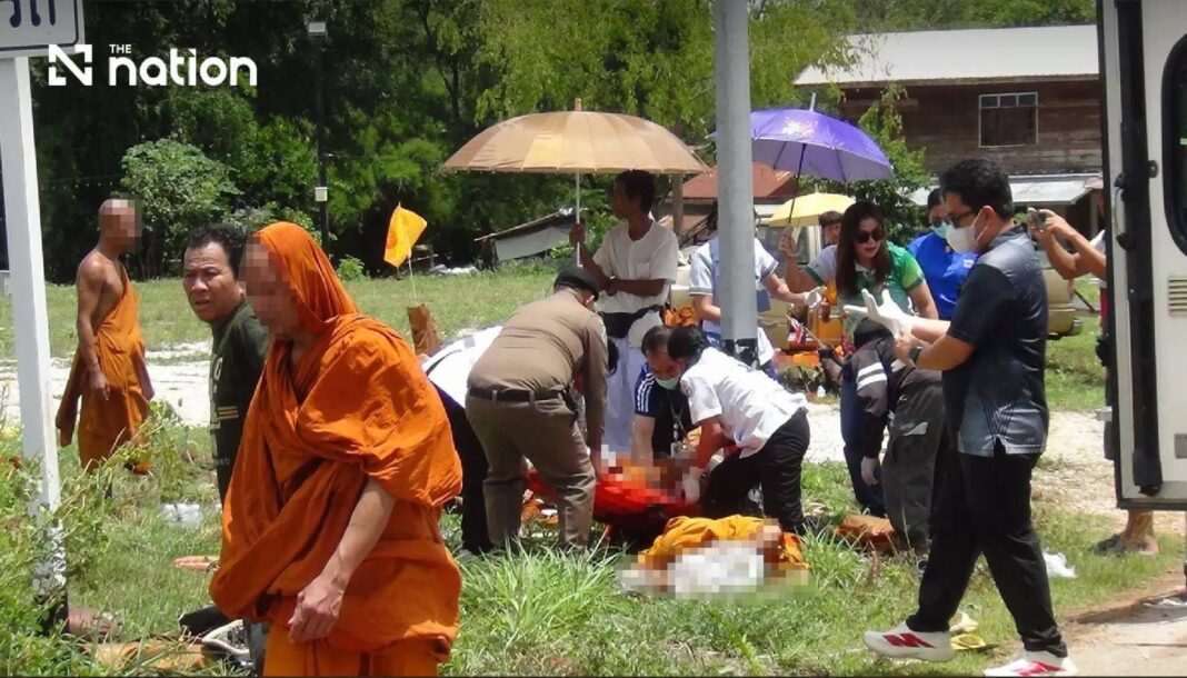 Thai monk accident