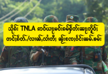 သိုၵ်း TNLA ဢဝ်ယႃႈမဝ်းၵမ်ႁဵတ်းၼႃႈတိူဝ်ႈ တင်ႈၵဵတ်ႉ/လၢၼ်ႇလၢႆတီႈ ၼႂ်းၸႄႈဝဵင်းၼမ်ႉၶမ်း